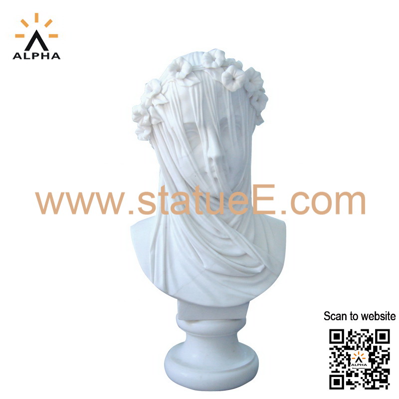 marble statue veil